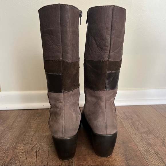 Naot Paradise Brown Suede & Leather Mid-Calf Boot, Size 8 US // 39 EU - Picture 4 of 16